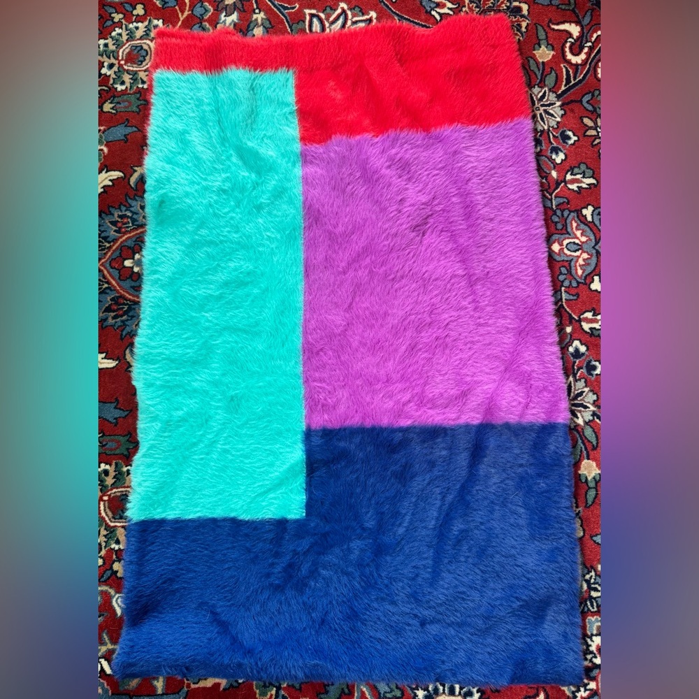 ANTHROPOLOGIE Colorful fuzzy scarf
